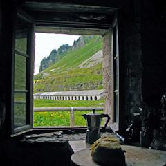 The pendana of Brendol, view from the window of the dairy Errera